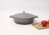 MasterClass Shallow 4 Litre Casserole Dish with Lid - Ombre Grey image 4