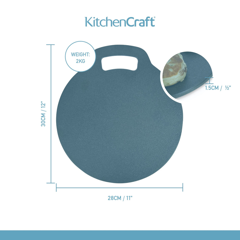 KitchenCraft Cast Iron 27cm Black Steel Baking Stone