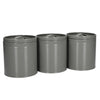 KitchenCraft Storage Canisters - 1 L, Grey, Set of 3 image 10