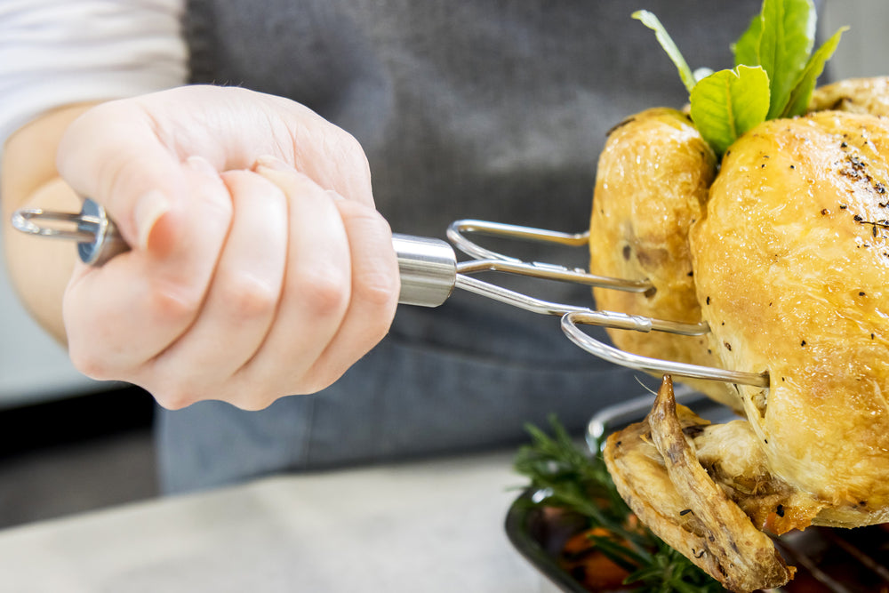MasterClass Pair of Stainless Steel Oven Forks