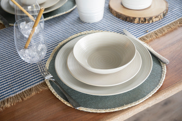 Creative Tops Round Jute Placemats, Set of 4, Grey, 34 cm image 5