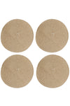 Creative Tops Set of 4 Jute Placemats, Natural Hessian Round Table Mats, 38cm image 8