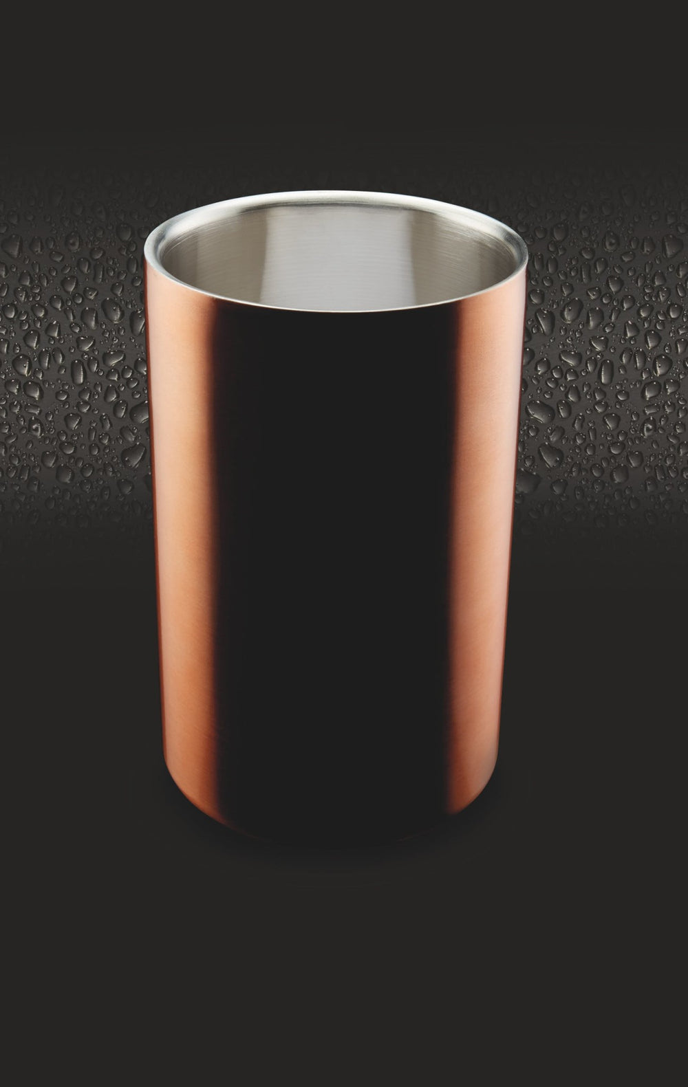 BarCraft Double Walled Copper Finish Wine Cooler