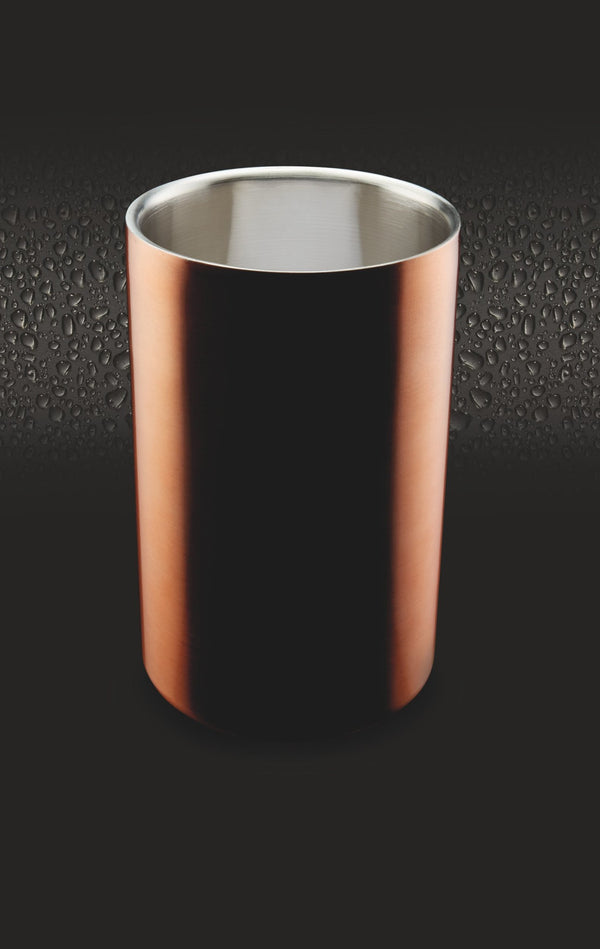 BarCraft Double Walled Copper Finish Wine Cooler image 5