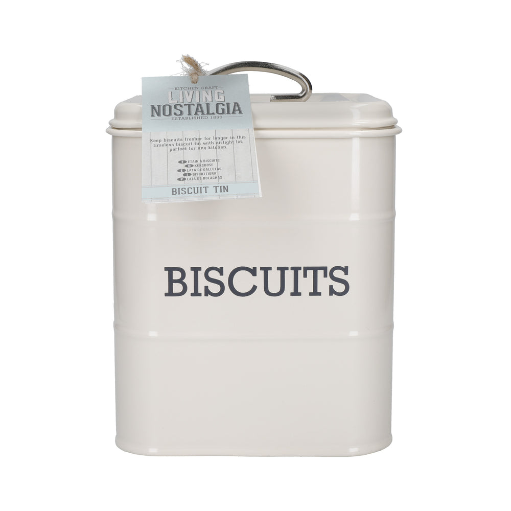 Living Nostalgia Antique Cream Biscuit Tin