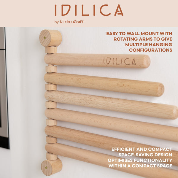 KitchenCraft Idilica Beechwood Wall Rack image 10