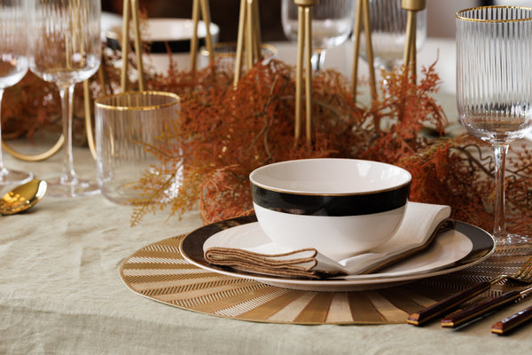 Mikasa Round Metallic Placemats, Set of 4, Gold, 38cm image 4