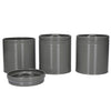 KitchenCraft Storage Canisters - 1 L, Grey, Set of 3 image 11