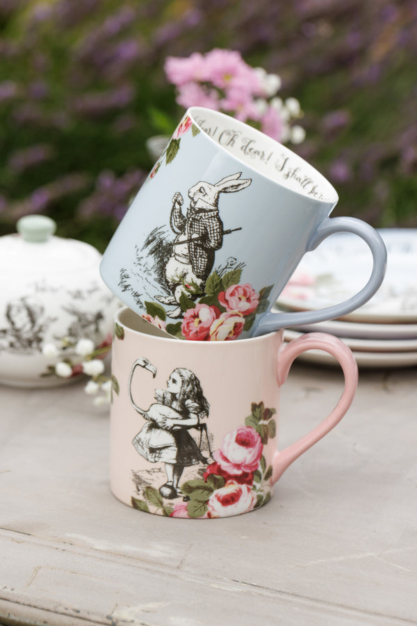 Mikasa and the V&A Alice In Wonderland 'His And Hers' Bone China Mugs, Set of 2, 380ml image 2