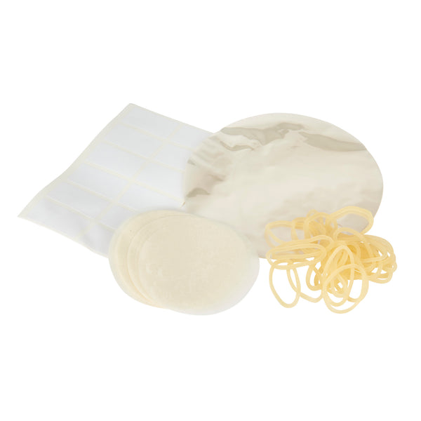 Home Made Pack of 24 Jam Jar Cover Kit 1lbs image 2