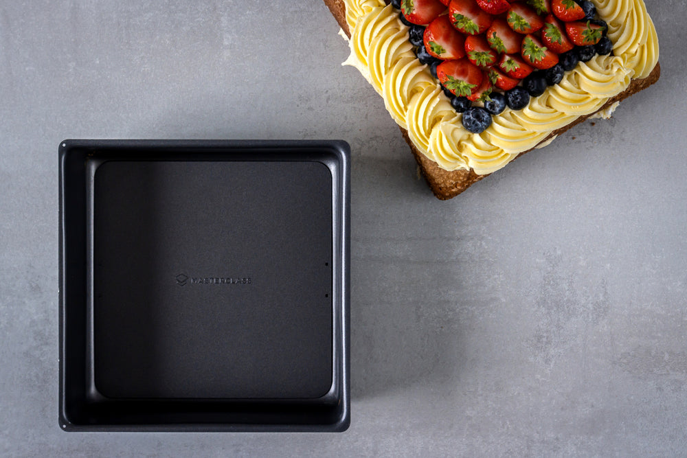 MasterClass Non-Stick Loose Base Deep Cake Pan, 23cm