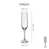 Mikasa Treviso Crystal Champagne Flute Glasses, Set of 4, 190ml image 7