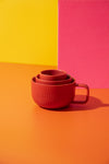 La Cafetière 3pc, Family Mug Set, 380ml, 200ml and 100ml, Red image 6