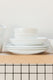 Mikasa Chalk Porcelain Cereal Bowls, Set of 4, 14cm, White