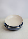 KitchenCraft Set of 4 Pasta Bowls in Gift Box, Lead-Free Glazed Stoneware - Embossed Blue / Cream image 10