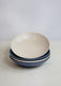 KitchenCraft Set of 4 Pasta Bowls in Gift Box, Lead-Free Glazed Stoneware - Embossed Blue / Cream