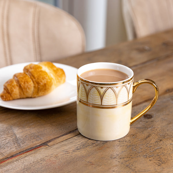 Set of 4 Victoria And Albert Dagoty Duchesse Cream Can Mugs image 2