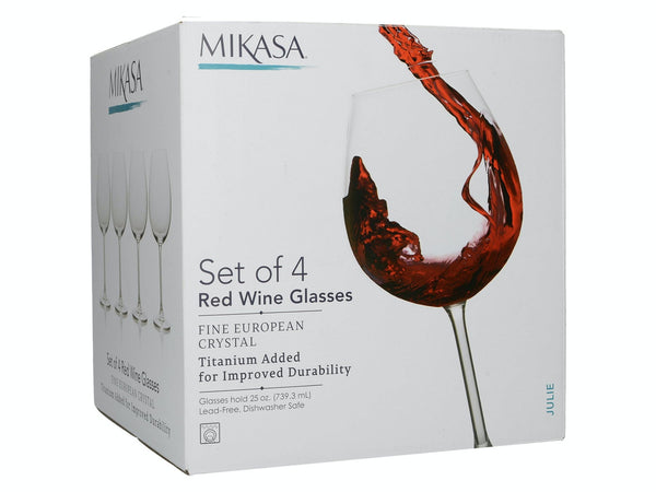 Mikasa Julie Set Of 4 25Oz Red Wine Glasses image 3