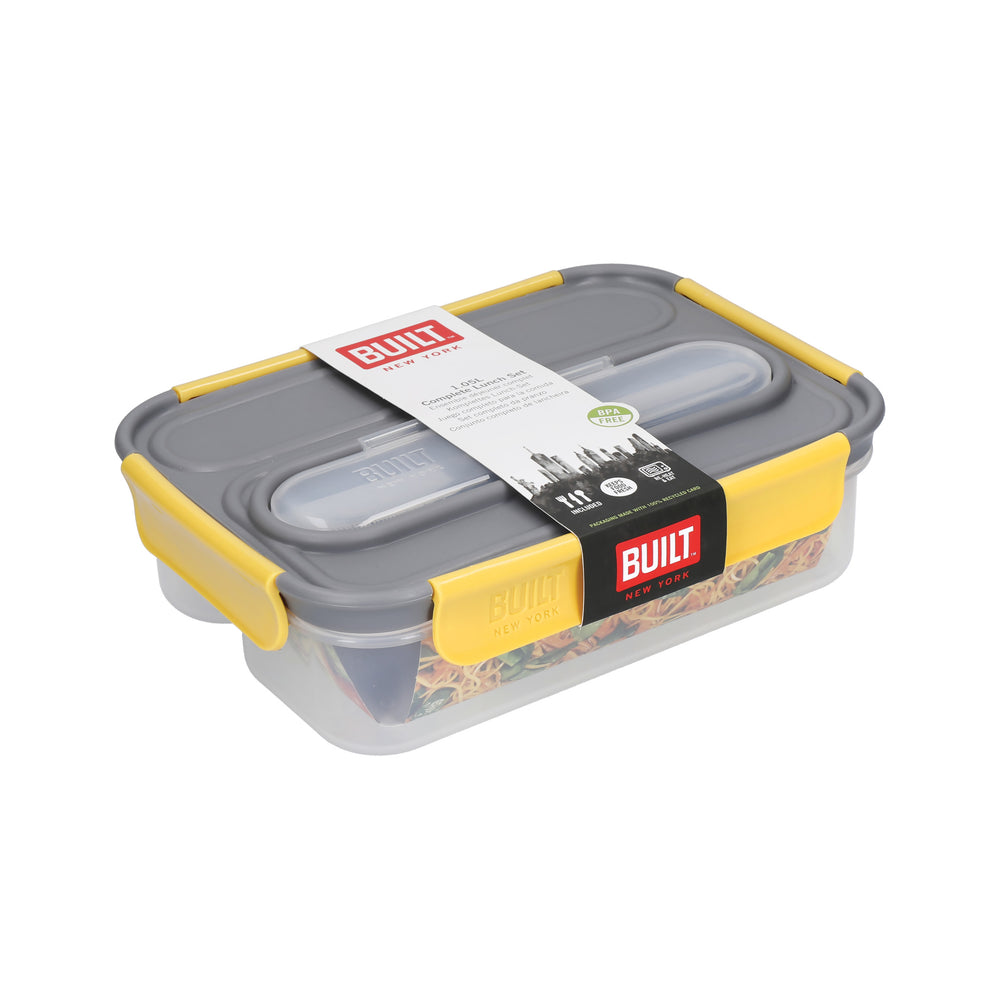 Built Stylist 1 Litre Lunch Box with Cutlery