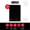 Taylor Pro Black Glass Digital Dual 5Kg Kitchen Scale