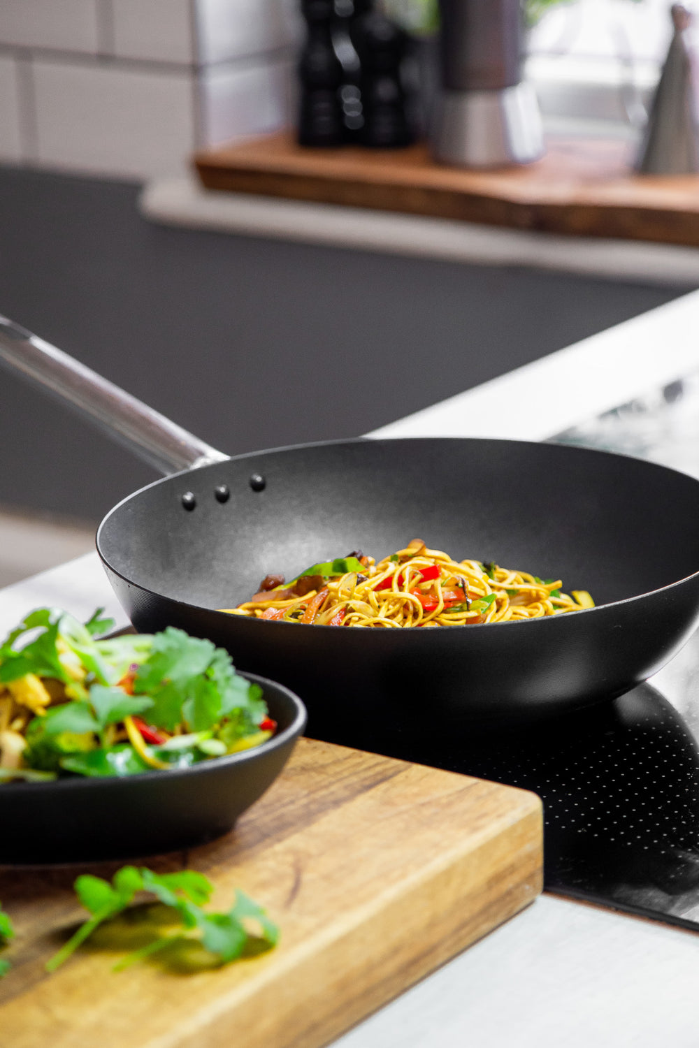 MasterClass Carbon Steel Wok, 30cm