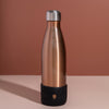 S'well 2pc Travel Bottle Set with Stainless Steel Water Bottle, 750ml, Pyrite and Black Medium Bumper image 2