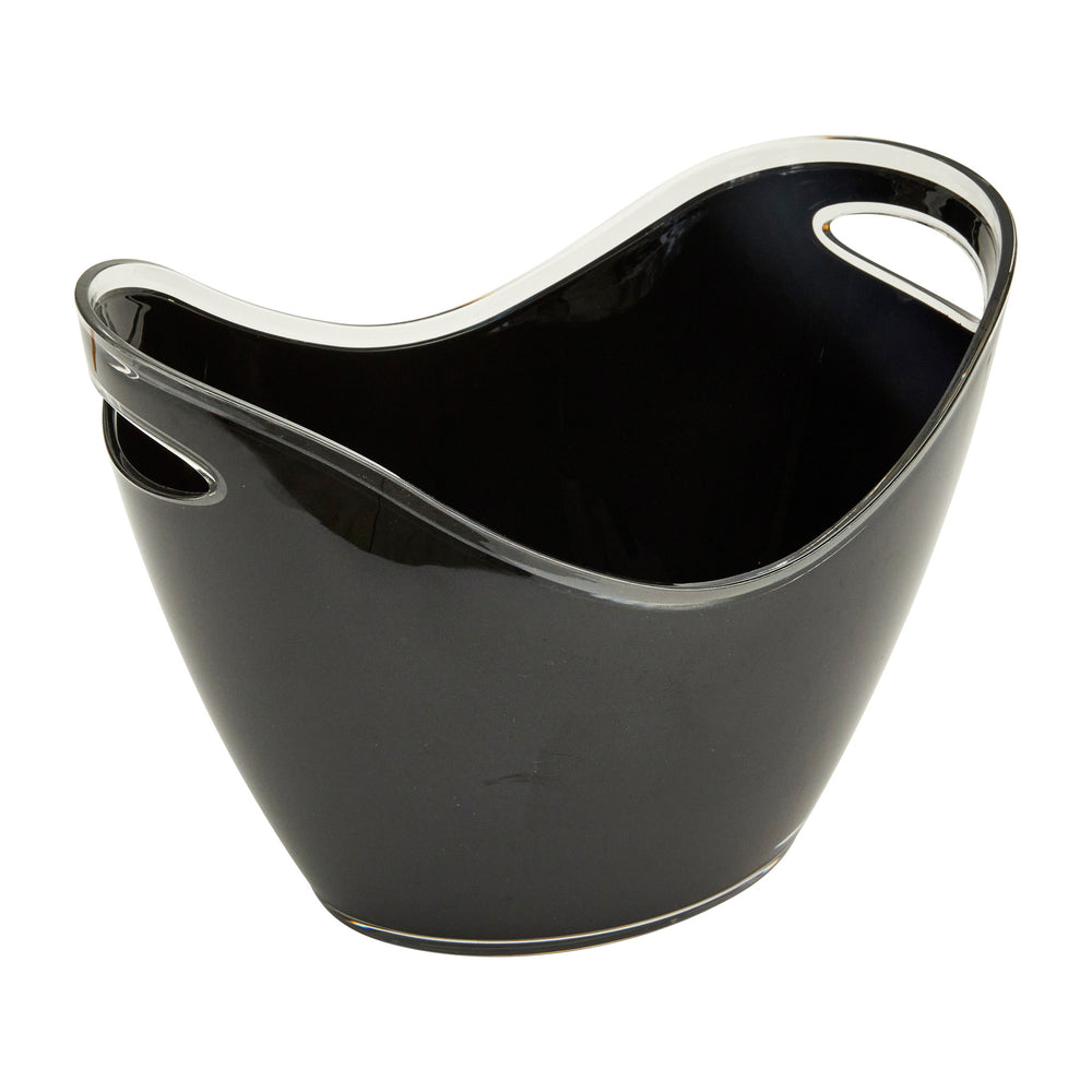 BarCraft Black Acrylic Drinks Pail / Cooler