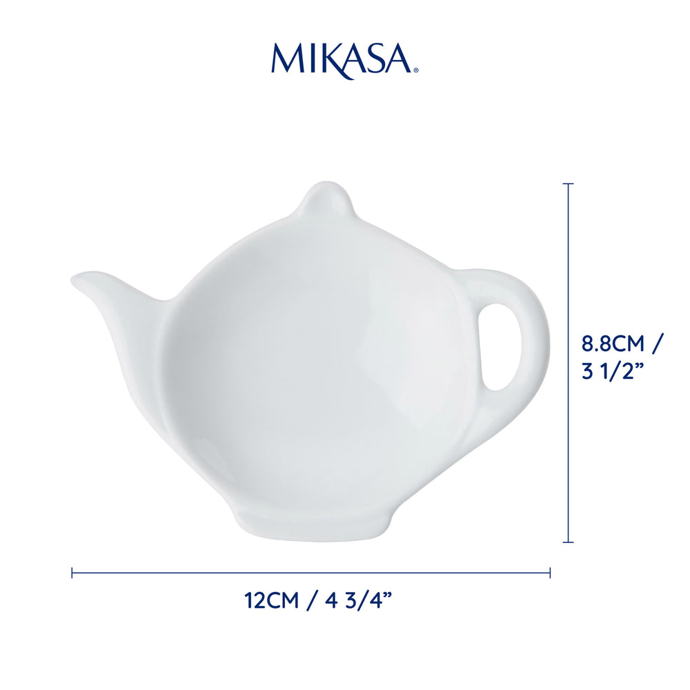 Mikasa Chalk Porcelain Teabag Tidy, 12cm, White