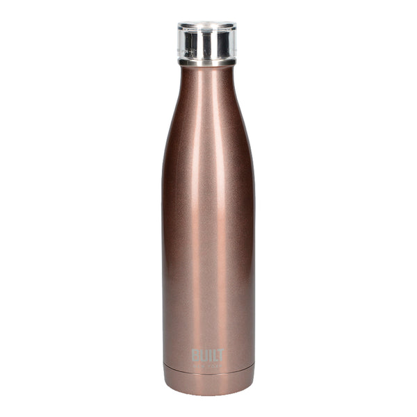 BUILT Double Walled 740ml Water Bottle and 590ml Double Walled Travel Mug Set - Rose Gold image 3