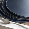 Creative Tops Naturals Premium Pack Of 4 Stitched Edge Faux Leather Placemats Grey image 4