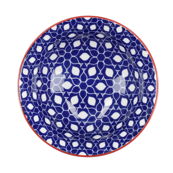 KitchenCraft Set of 4 Ceramic Cereal Bowls - 'Blues' Design image 10