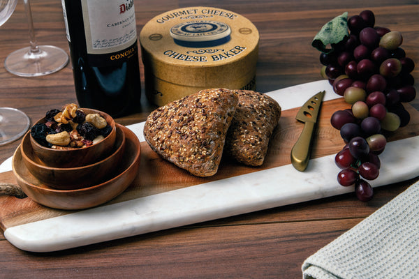 Artesà Marble and Acacia Wood Serving Board image 5