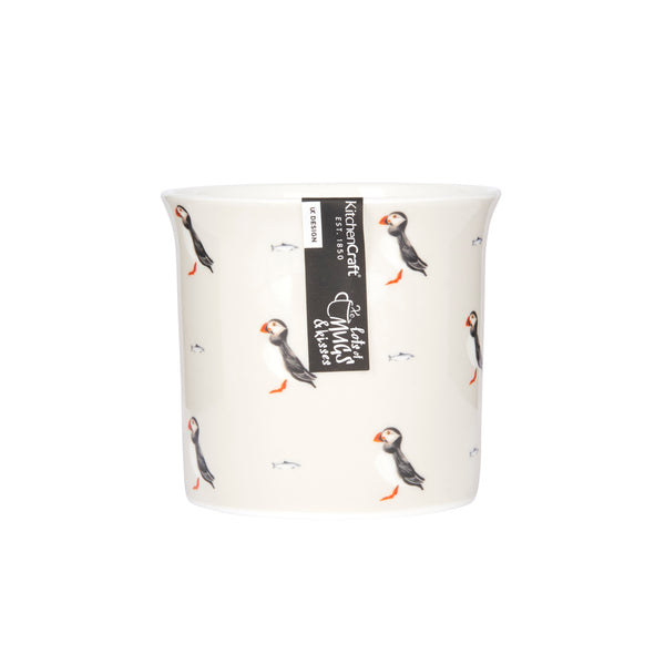 KitchenCraft Fine Bone China Puffin Fluted Mug, 300ML image 4