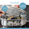 KitchenCraft Stainless Steel Four Hole Egg Poacher image 11