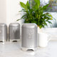 Lovello Retro Coffee Canister with Geometric Textured Finish - Shadow Grey
