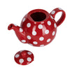 London Pottery Globe 4 Cup Teapot Red With White Spots image 3
