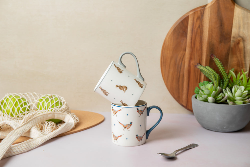 Mikasa Hare Straight-Sided Porcelain Mug, 280ml