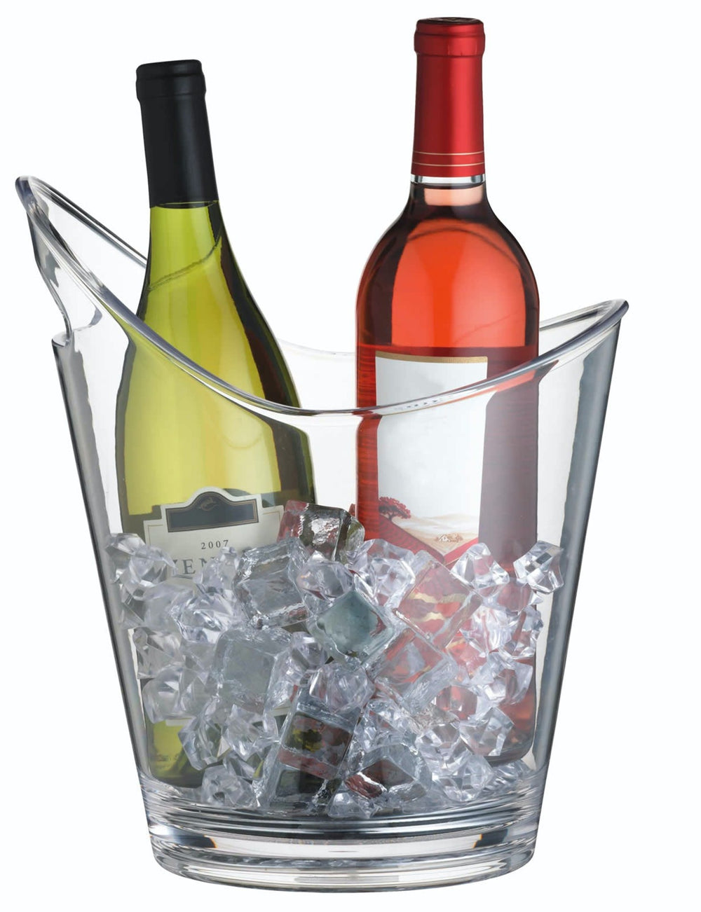BarCraft Clear Acrylic Drinks Pail / Wine Cooler