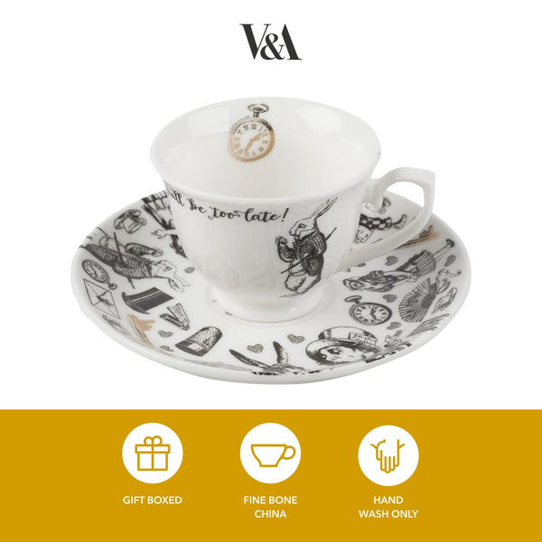 Victoria And Albert Alice In Wonderland Espresso Cup And Saucer image 5