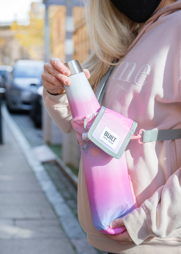 BUILT Insulated Bottle Bag with Shoulder Strap and Food-Safe Thermal Lining - 'Interactive' image 8