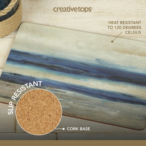 Creative Tops Blue Abstract Pack Of 4 Premium Placemats image 10
