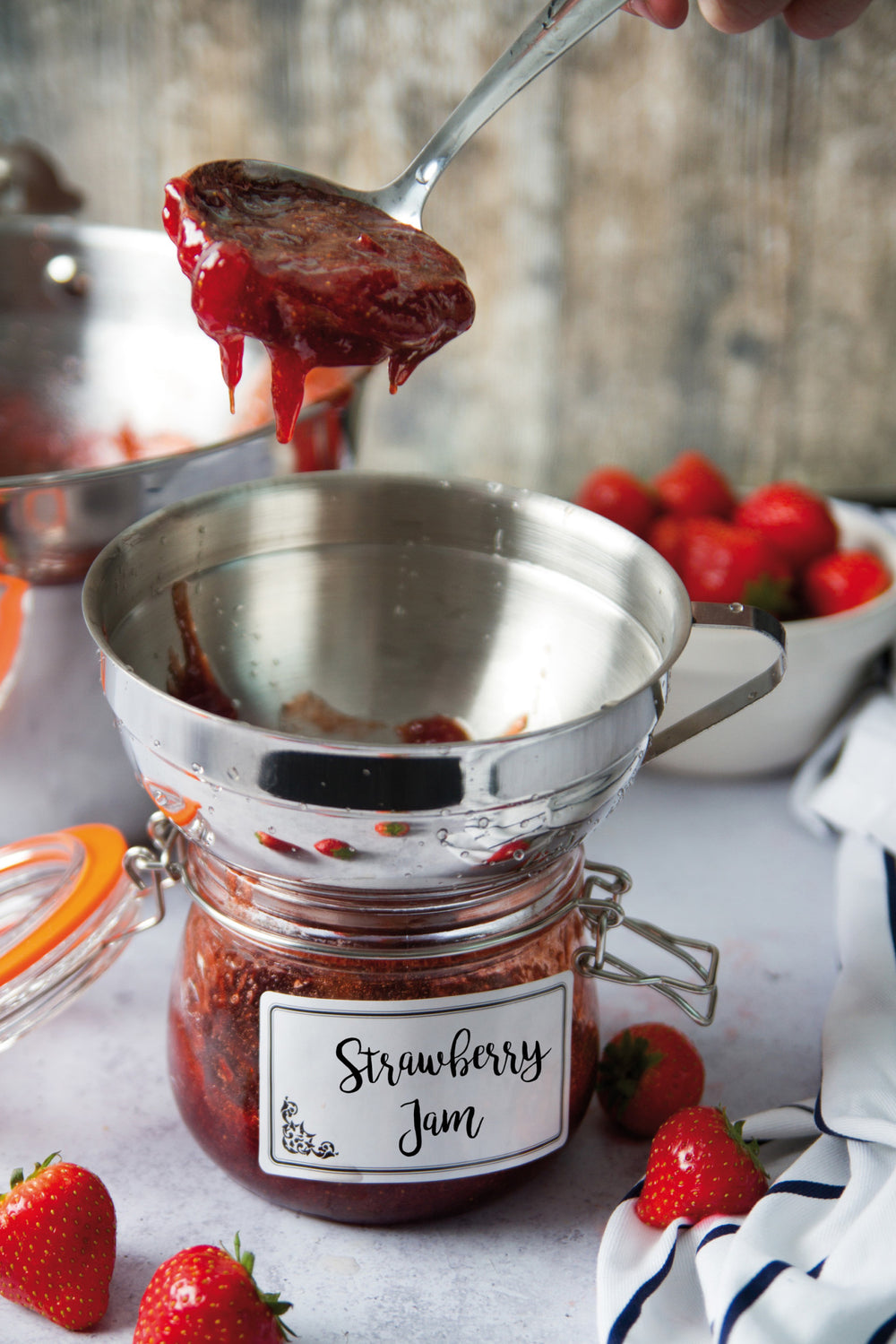 Home Made Stainless Steel Adjustable Jam Funnel