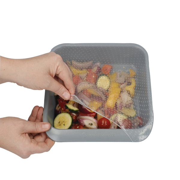 MasterClass Set of 4 Silicone Stretch Lids - Reusable Eco-Friendly Cling Film Alternatives image 12