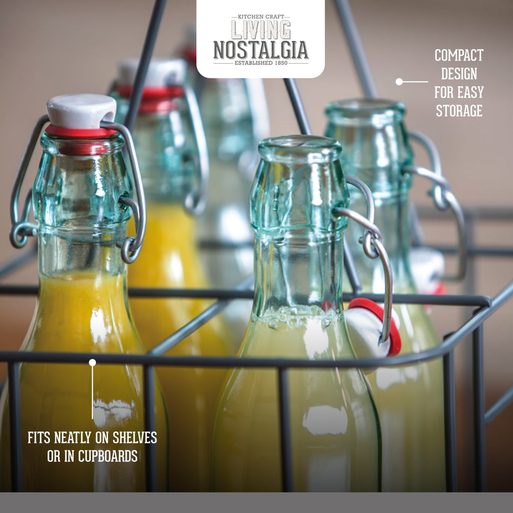 Living Nostalgia Wire Six Bottle Carrier