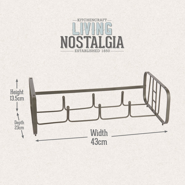 KitchenCraft Living Nostalgia Stackable Bottle Rack, Iron Wire image 8