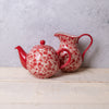 London Pottery Splash®  2 Cup Teapot and Small Jug Set - Red