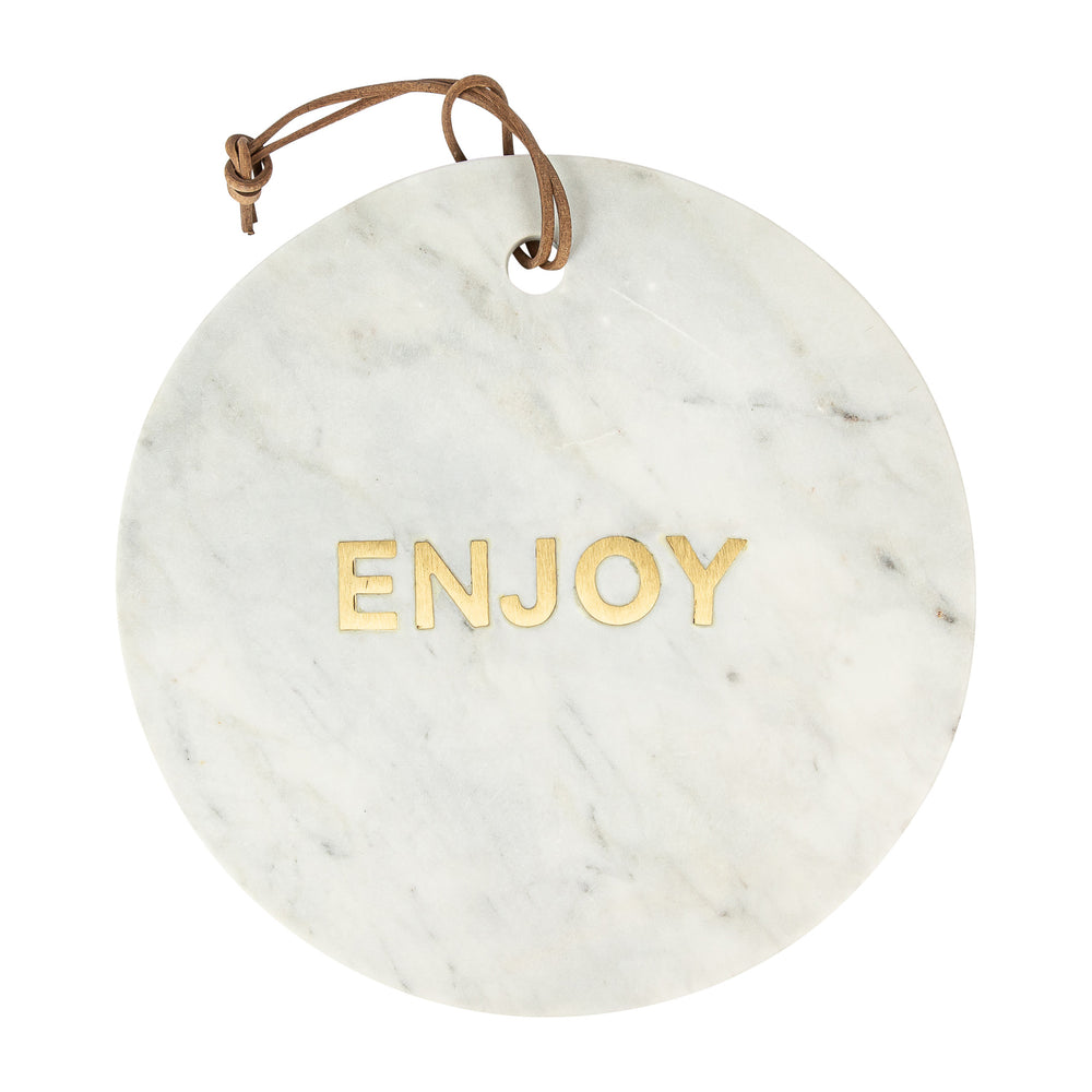 Artesá Round White Marble Cheese Board