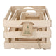Natural Elements Set of 3 Paulownia Wood Crates