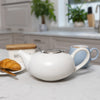 London Pottery Pebble Filter 4 Cup Teapot Matt White