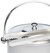 BarCraft Stainless Steel Ice Bucket with Lid and Tongs image 3